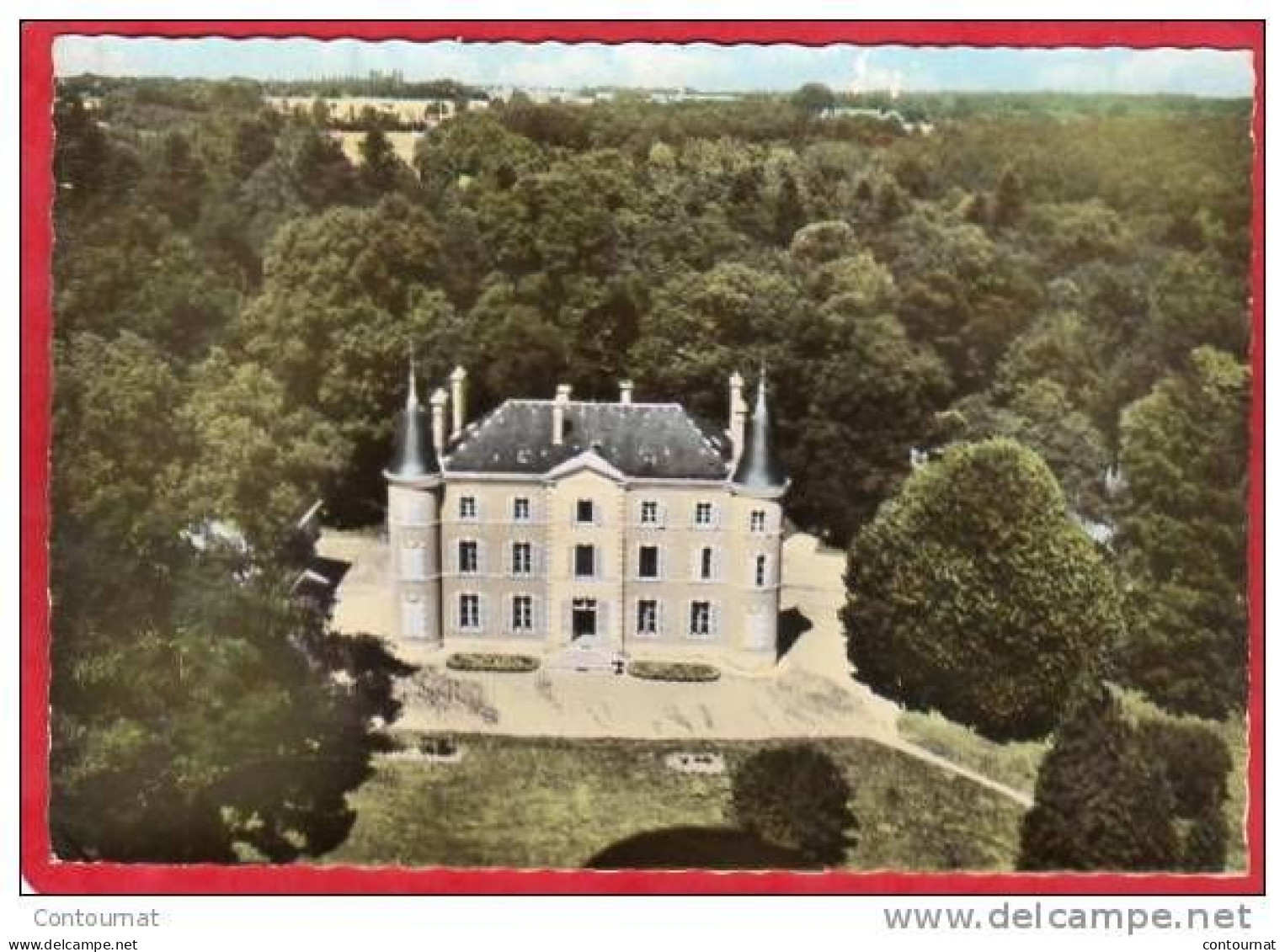 CPSM 18 Près De THENIOUX Chateau De La Brosse Vue Aérienne Dans Canton De VIERZON   * Format CPM - Autres & Non Classés