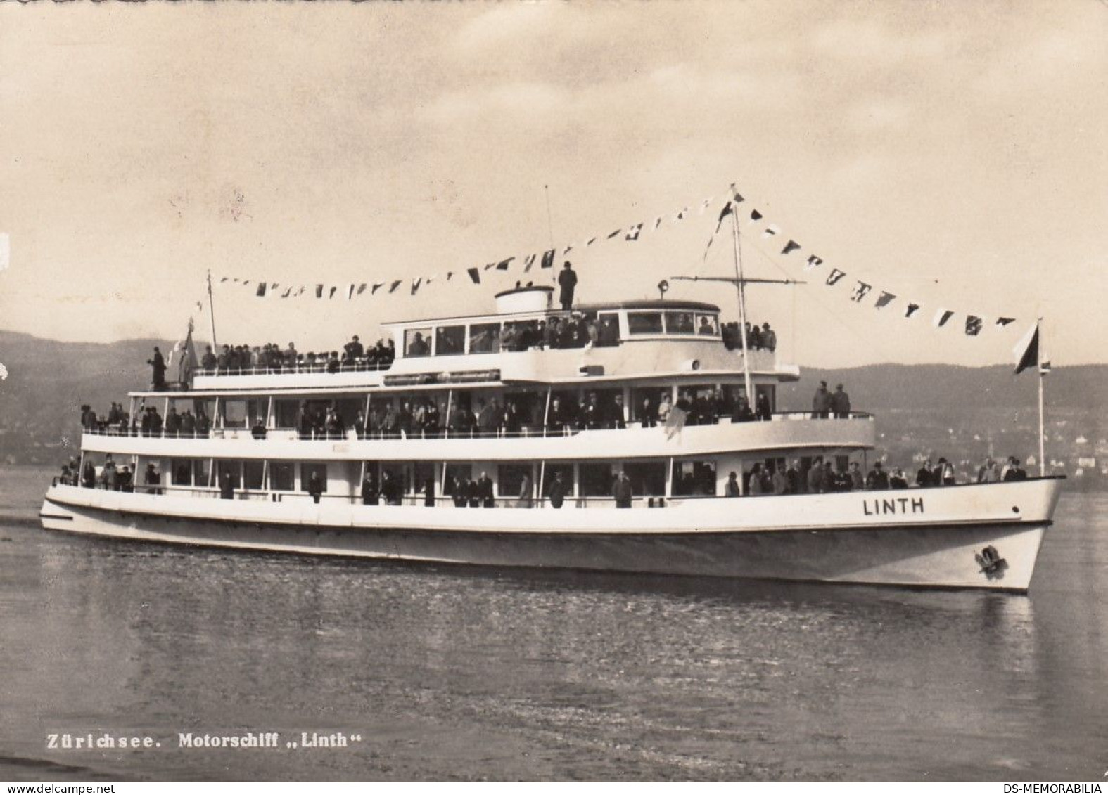 Zürichsee - Motorschiff Linth 1953 - Zürich