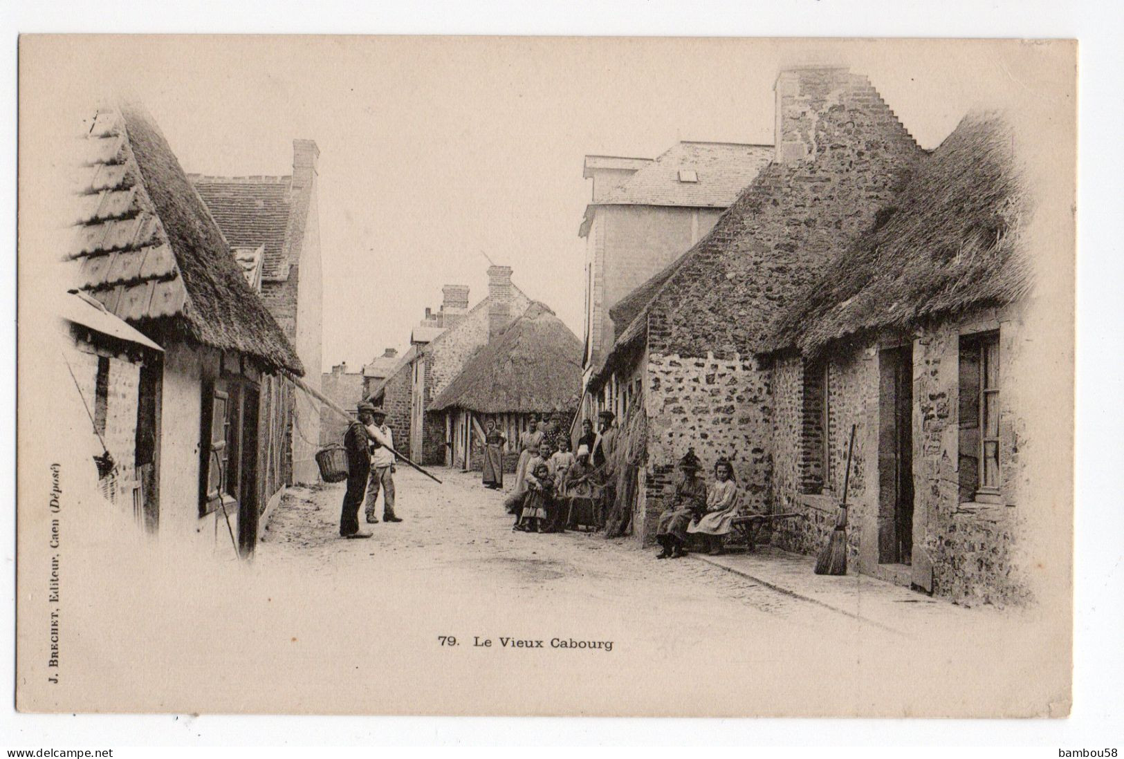 CABOURG * CALVADOS * VIEUX CABOURG * FILETS DE PECHE * Carte N° 79 Précurseur * édit. Brechet, Caen - Cabourg