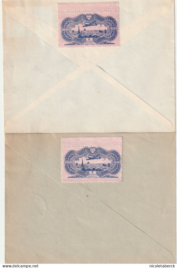 N°585/6, 2 Enveloppes 1er Jour. Très Rare. Collection BERCK. - Cartas & Documentos