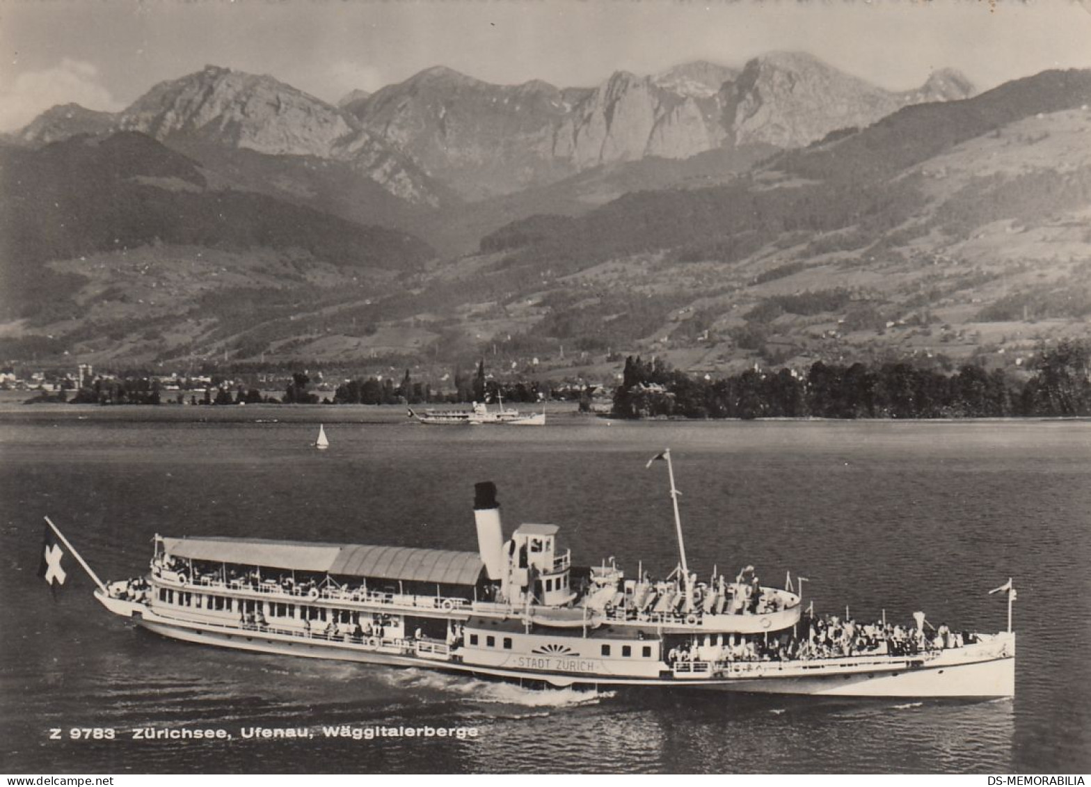 Zürichsee - Ufenau , Dampfer Stadt Zürich 1951 - Zürich