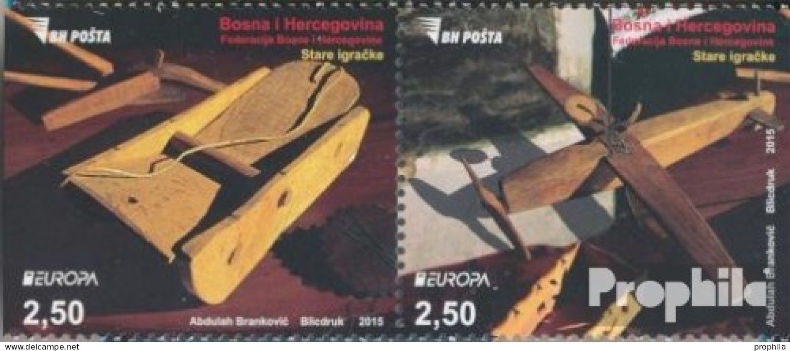 Bosnien-Herzegowina 664D-665D Paar (kompl.Ausg.) Postfrisch 2015 Historisches Spielzeug - Bosnië En Herzegovina