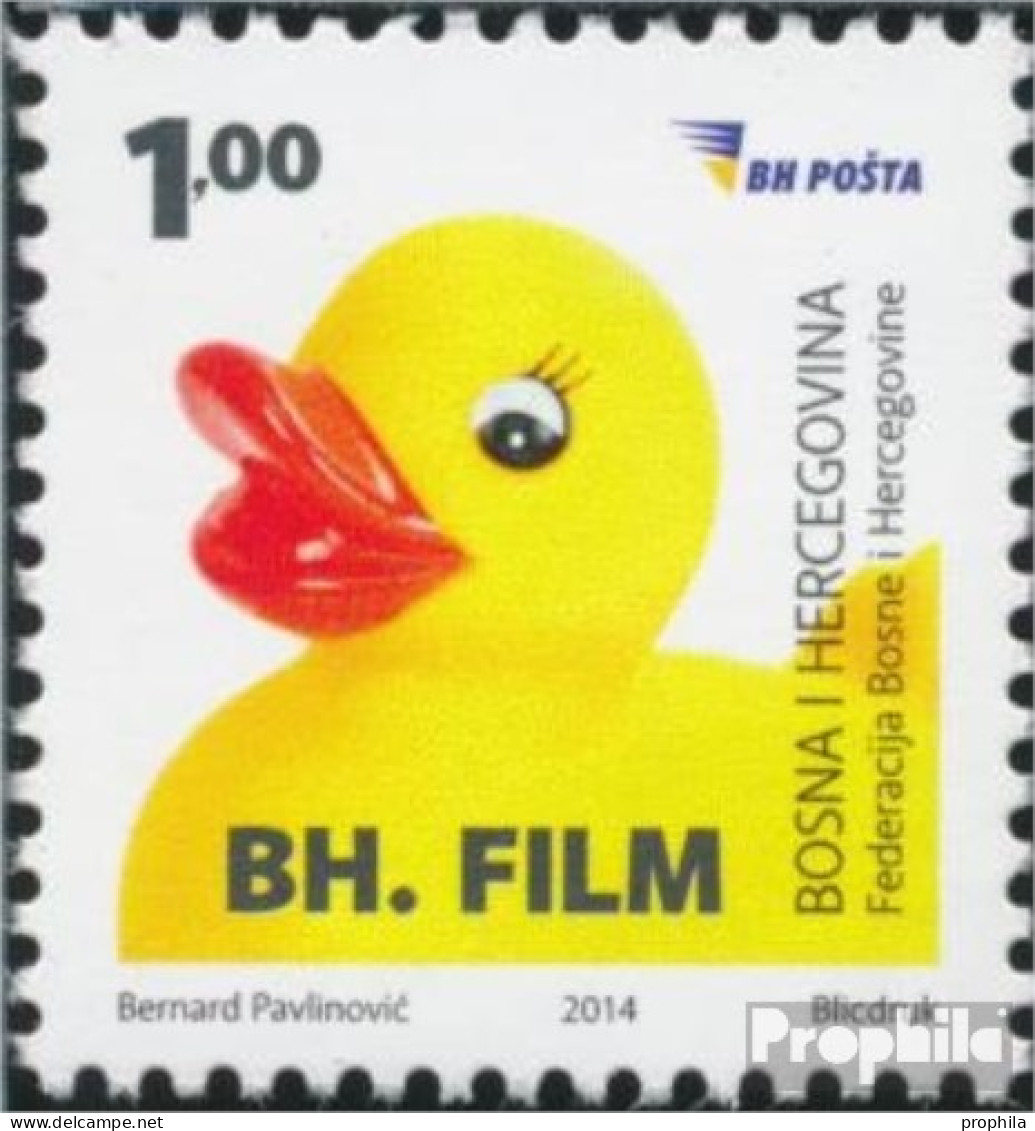 Bosnien-Herzegowina 654 (kompl.Ausg.) Postfrisch 2014 Bosnisches Kino - Bosnië En Herzegovina