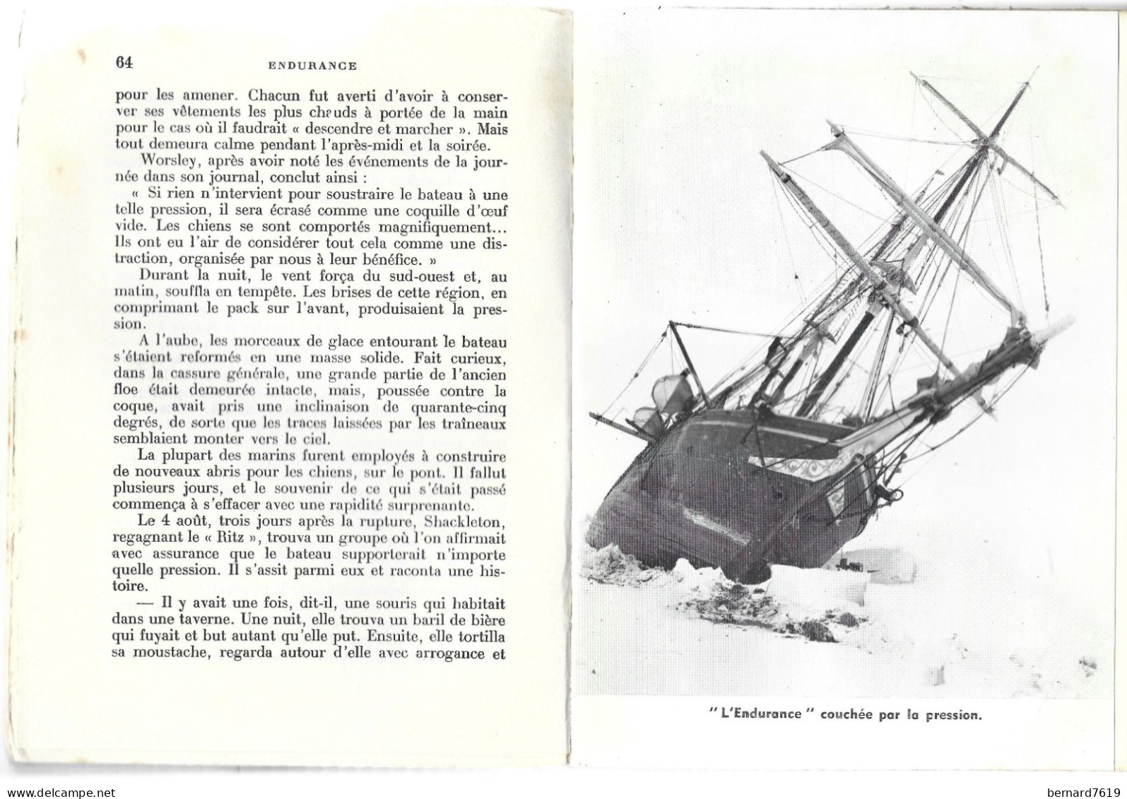 Livre  - Endurance  Par Alfred Lansing - L'odysee De Shackleton - Historia