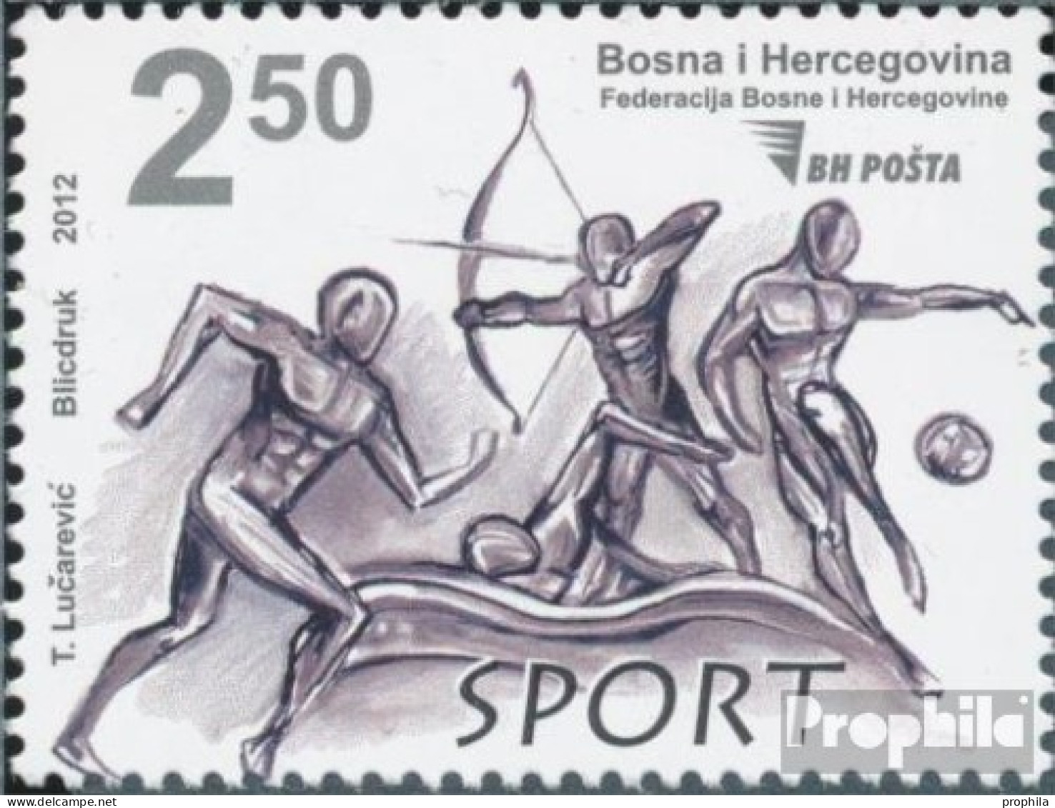 Bosnien-Herzegowina 604 (kompl.Ausg.) Postfrisch 2012 Olympische Sommerspiele - Bosnië En Herzegovina