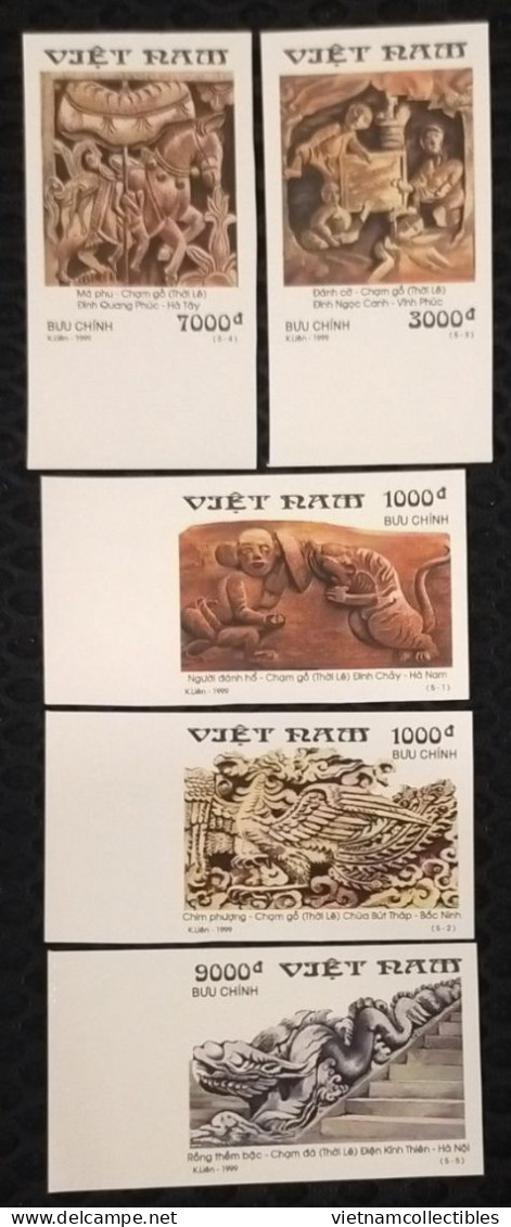 Vietnam Viet Nam MNH Imperf 1999 : Vietnamese Ancient Sculpture Of Ly Dynasty / Dragon / Horse / Playing Chess (Ms809) - Vietnam