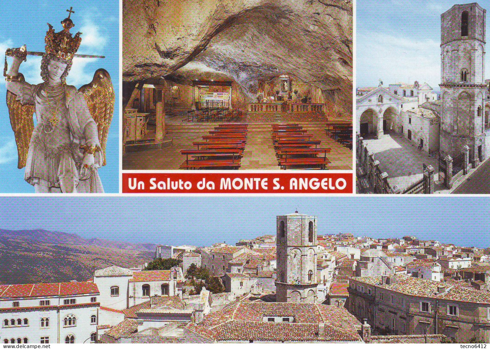 Monte S.angelo(foggia) - Saluti Con Vedutine - Non Viaggiata - Foggia