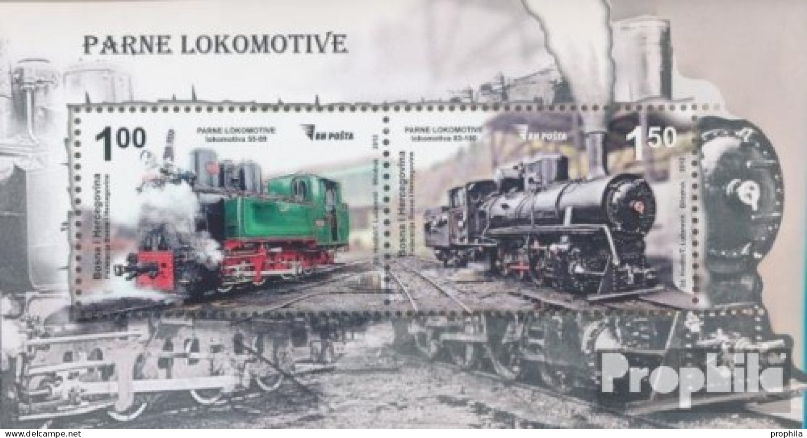 Bosnien-Herzegowina Block43 (kompl.Ausg.) Postfrisch 2012 Eisenbahnen - Bosnië En Herzegovina