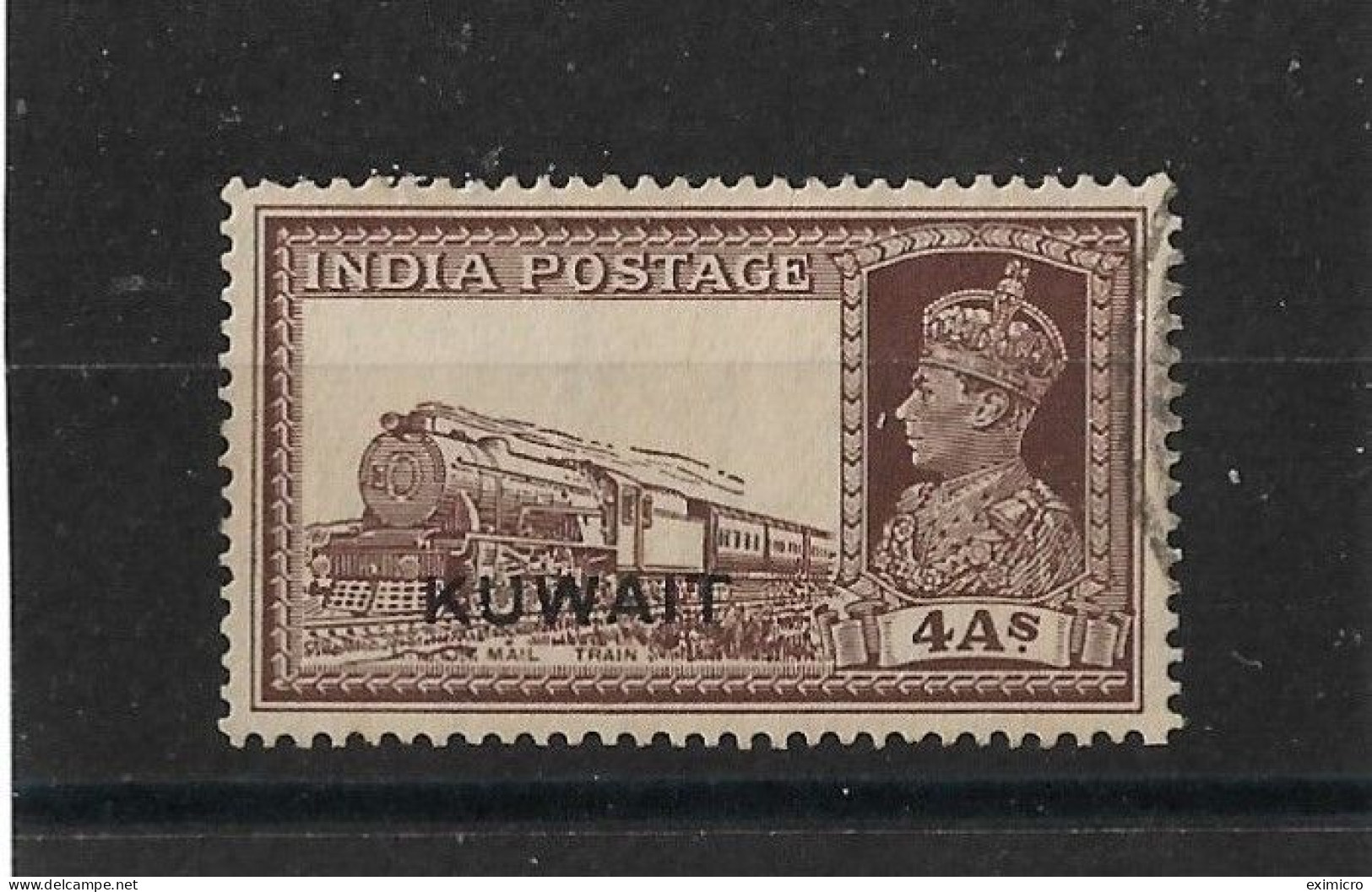 KUWAIT 1939 4a SG 43 FINE USED Cat £32 - Koweït