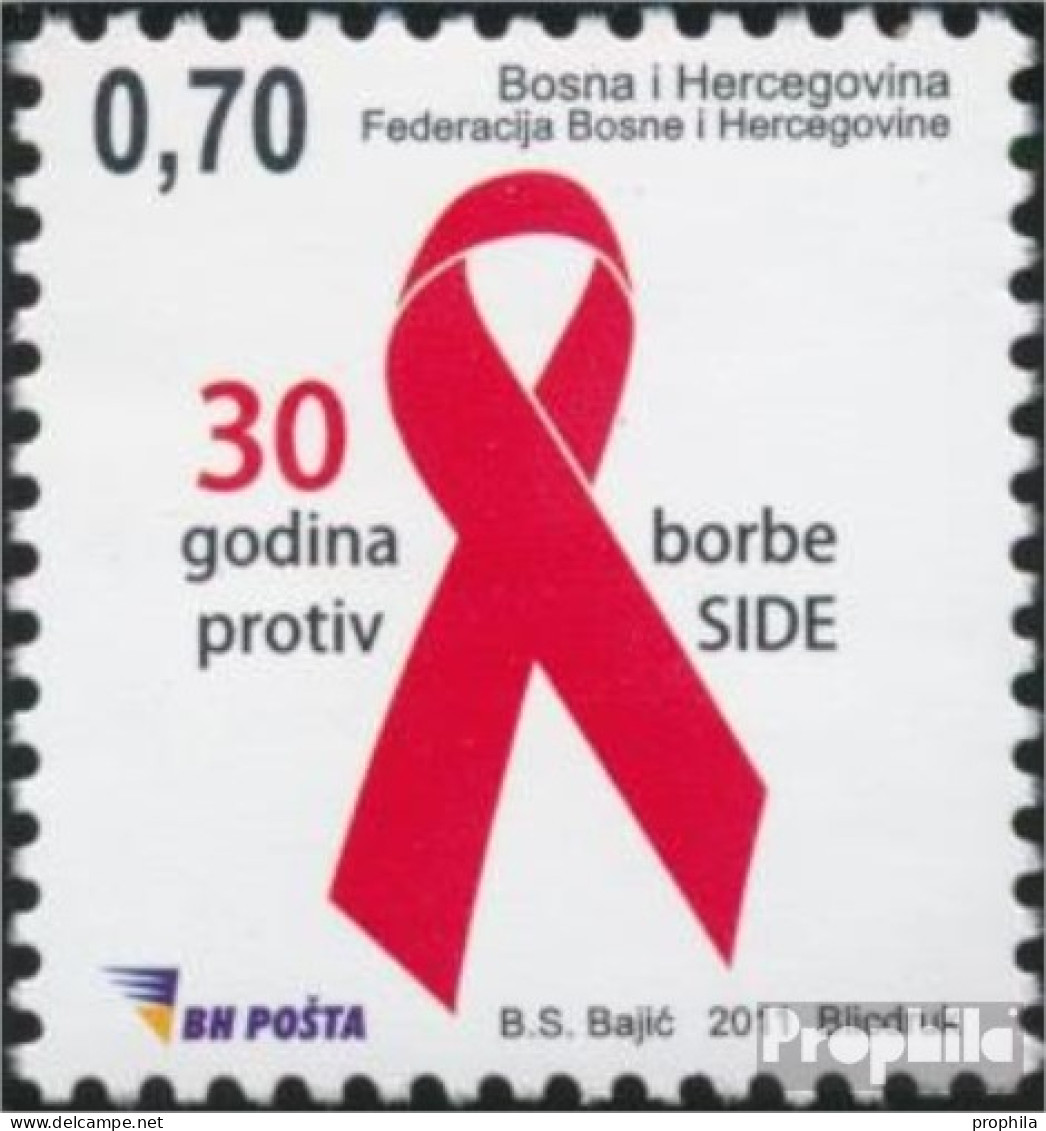 Bosnien-Herzegowina 580 (kompl.Ausg.) Postfrisch 2011 Aidsbekämpfung - Bosnië En Herzegovina