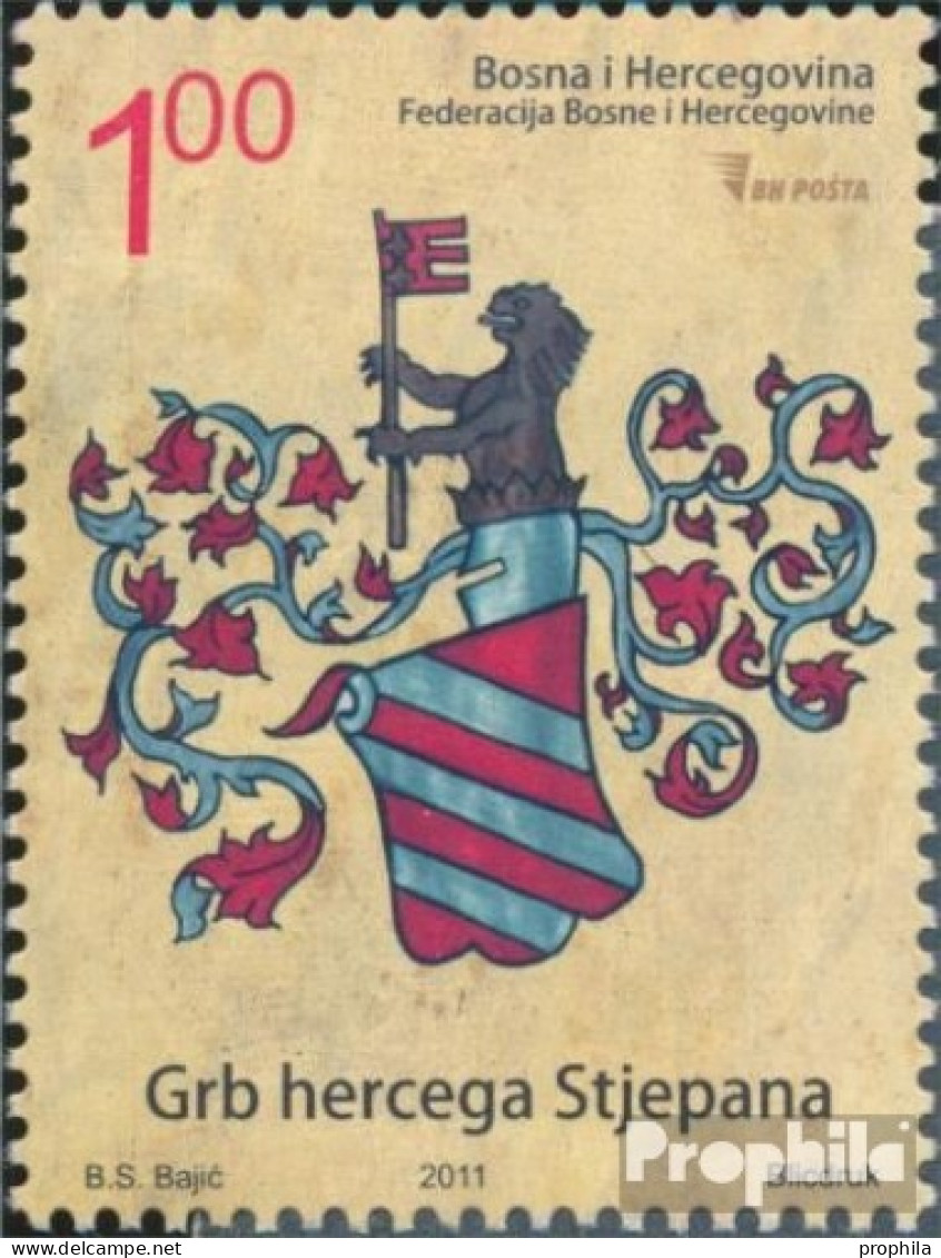 Bosnien-Herzegowina 579 (kompl.Ausg.) Postfrisch 2011 Wappen - Bosnië En Herzegovina