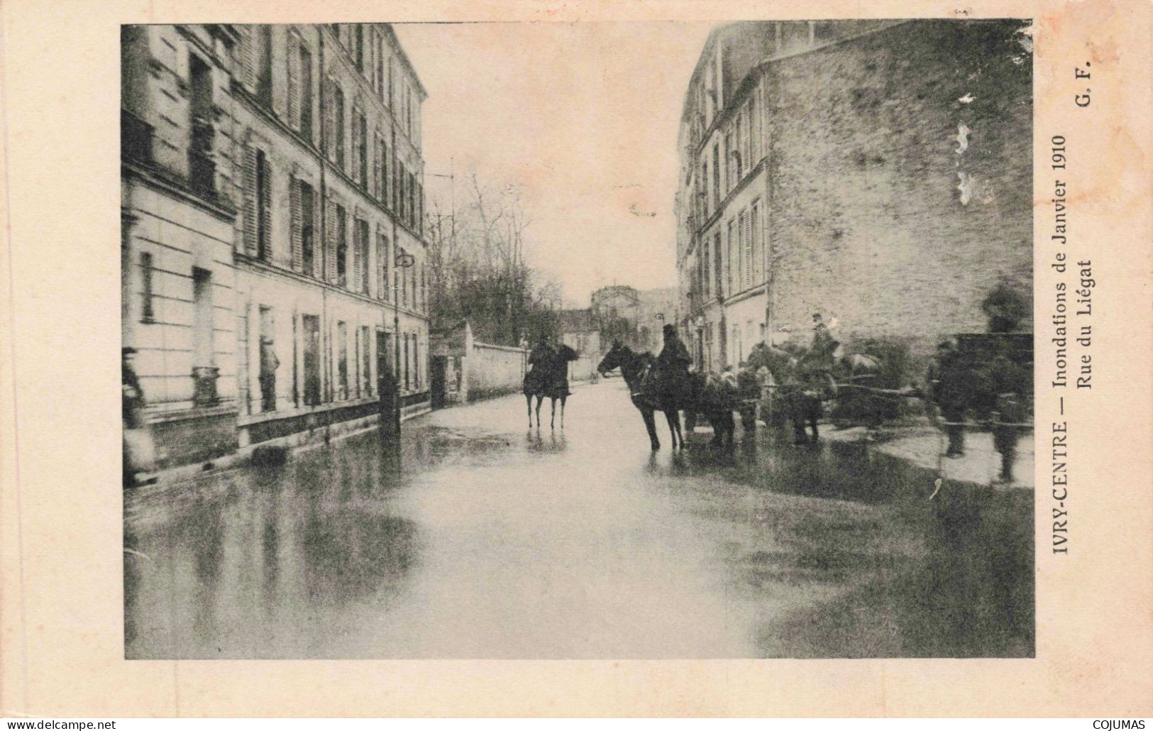 94 - IVRY CENTRE _S28362_ Inondations De Janvier 1910 - Rue Du Liégat - Ivry Sur Seine