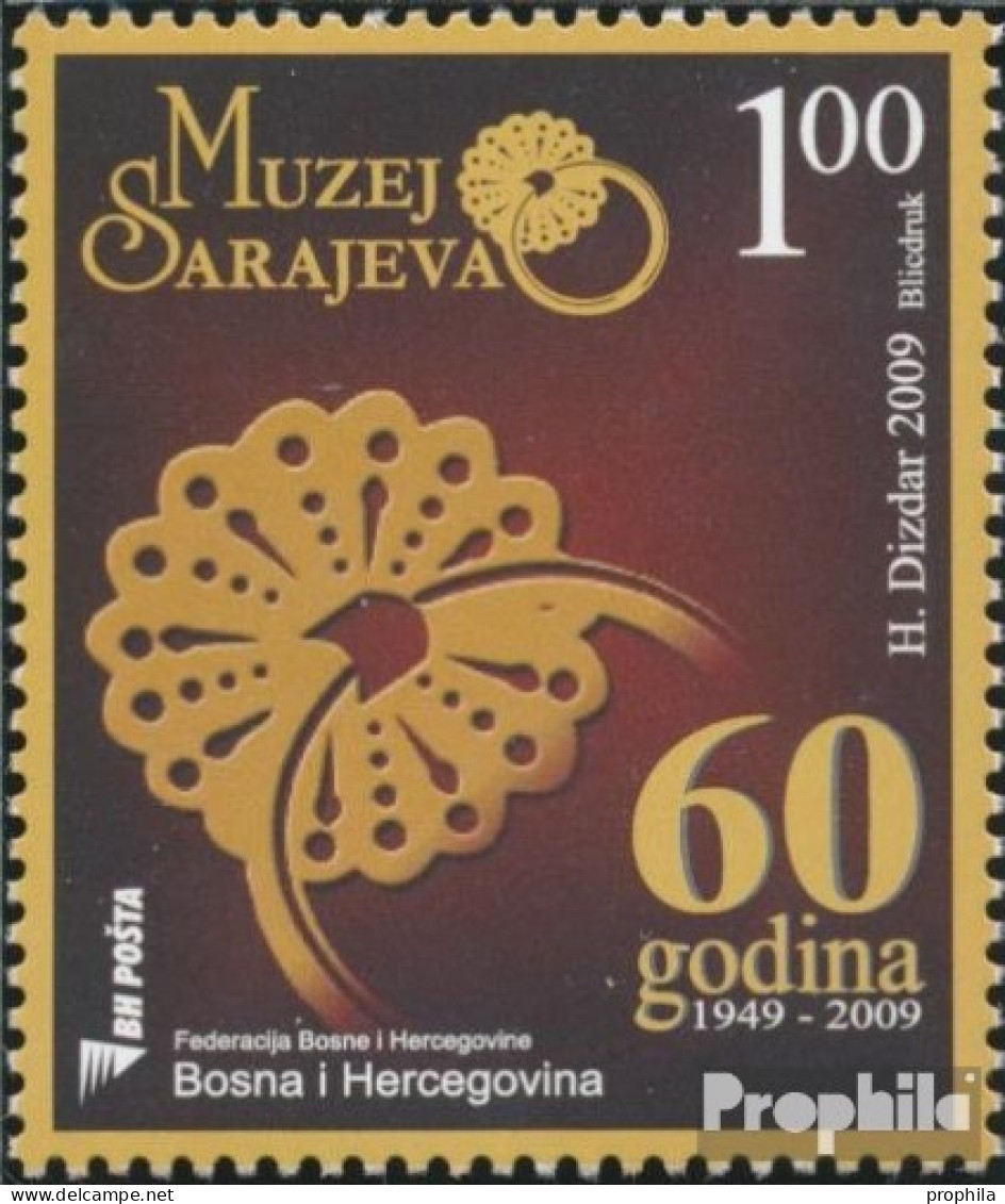 Bosnien-Herzegowina 544 (kompl.Ausg.) Postfrisch 2009 Museum Von Sarajevo - Bosnien-Herzegowina