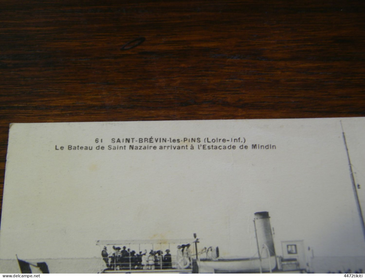 CPA - St Saint Brévin Les Pins (44) - Bateau De St Nazaire Arrivant à L'Estacade De Mindin - 1917 - SUP (HU 34) - Ferries