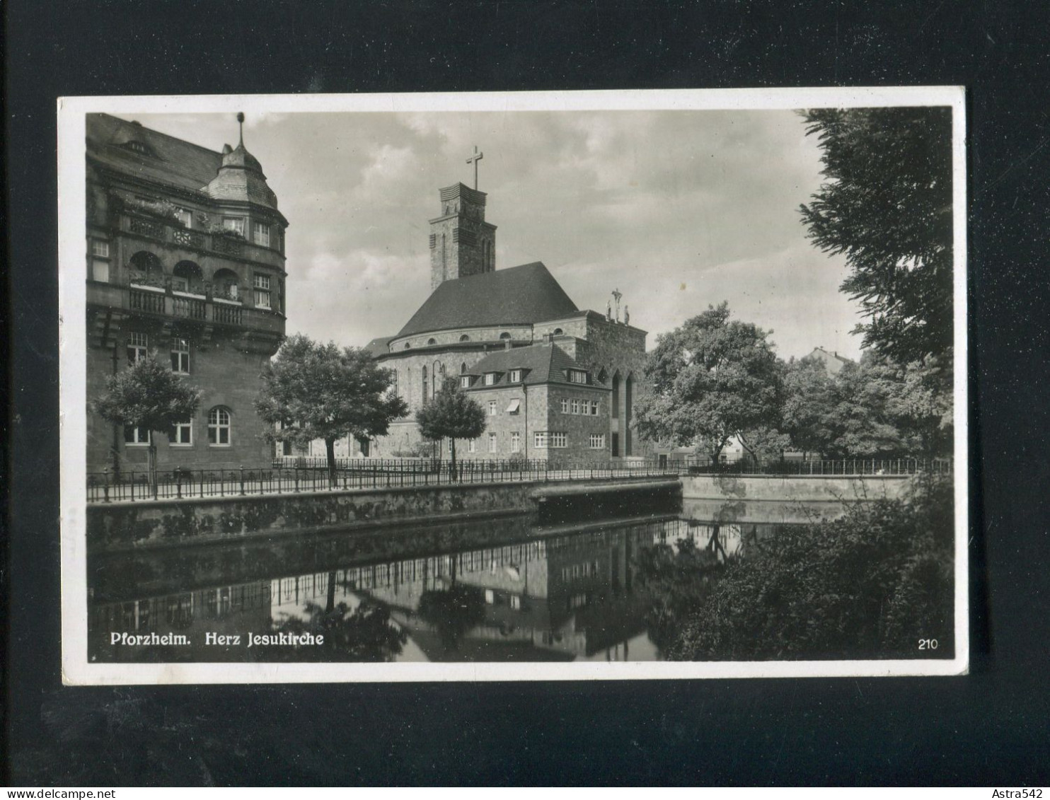 "PFORZHEIM" 1941, AK "Herz Jesuskirche" (A1183) - Pforzheim