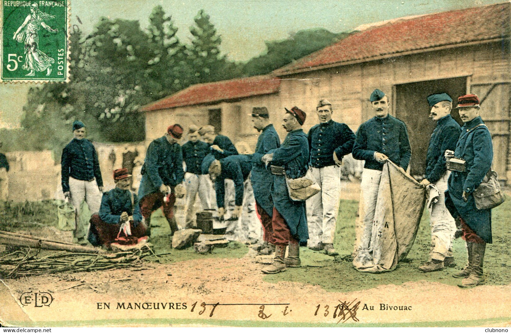 CPA -  EN MANOEUVRES - AU BIVOUAC - Manöver