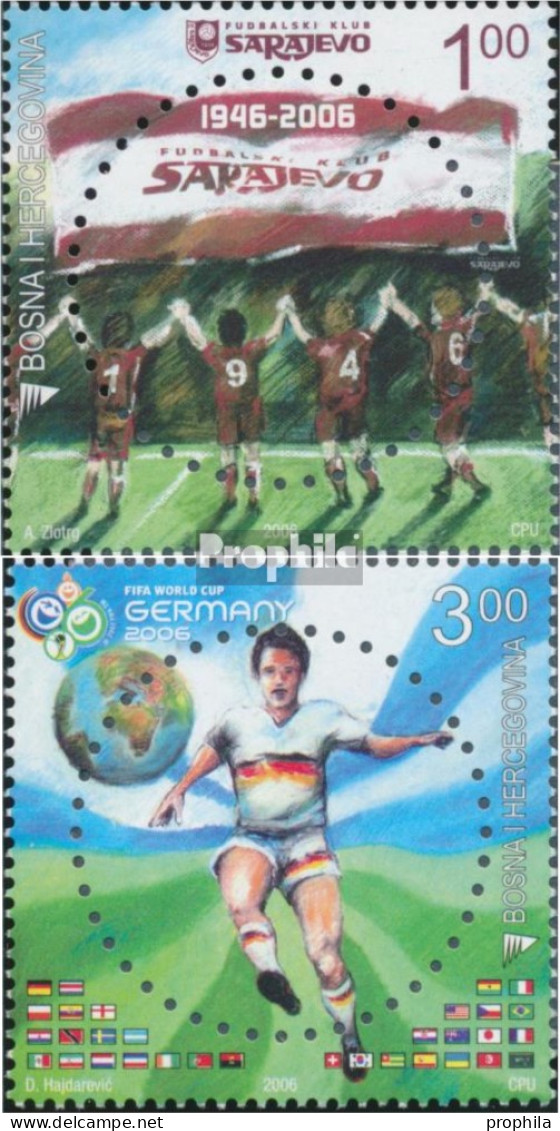 Bosnien-Herzegowina 446-447 (kompl.Ausg.) Postfrisch 2006 Fußball WM - Bosnien-Herzegowina