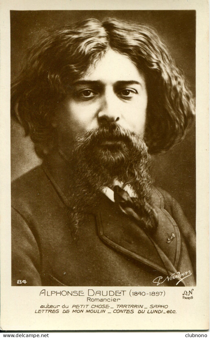 CPA  -ROMANCIER - ALPHONSE DAUDET (IMPECCABLE) - Escritores