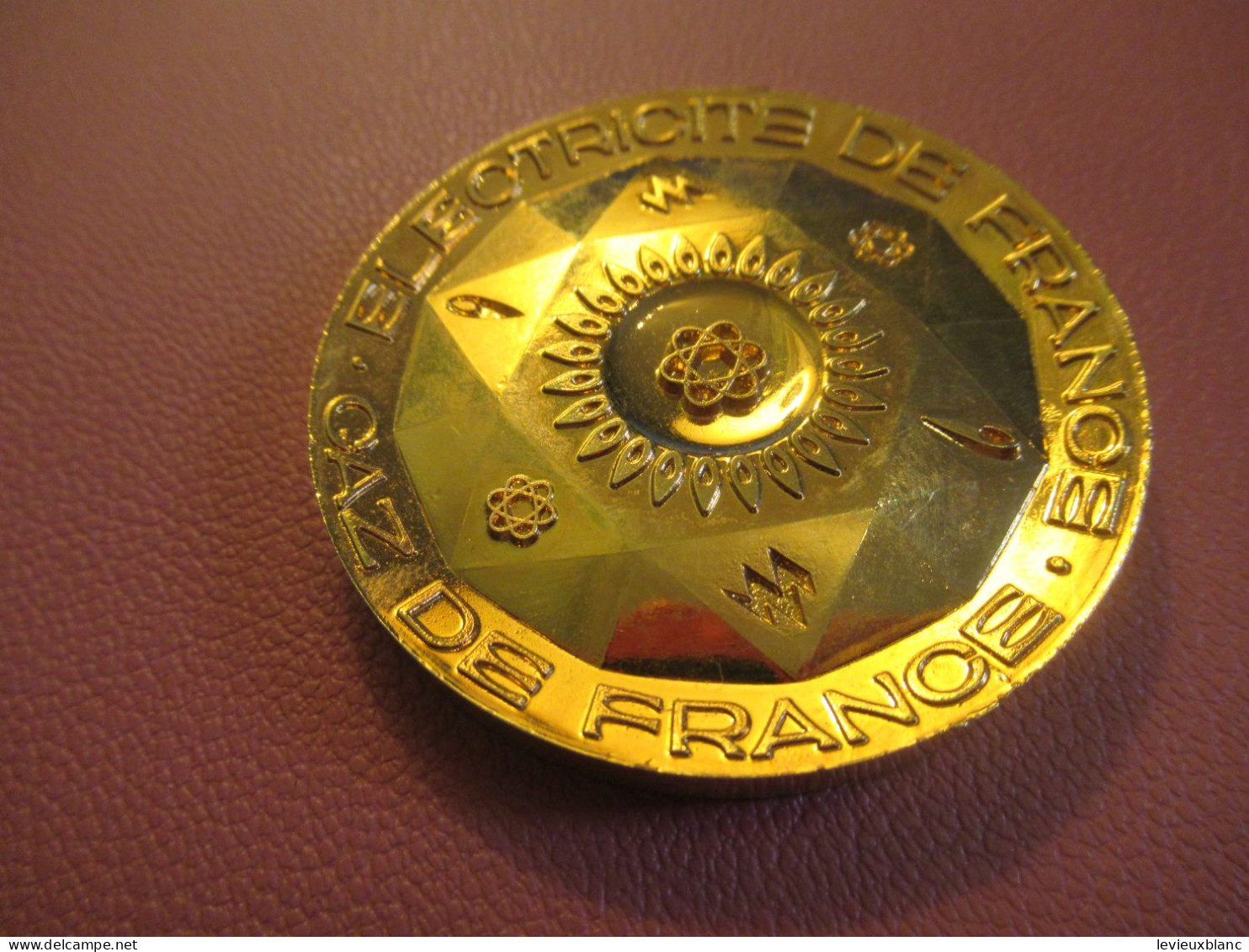 Médaille De Table/30 Années De Service/attribuée/Electricité De France & Gaz De France/Vers 2000-2005    MED498 - Other & Unclassified