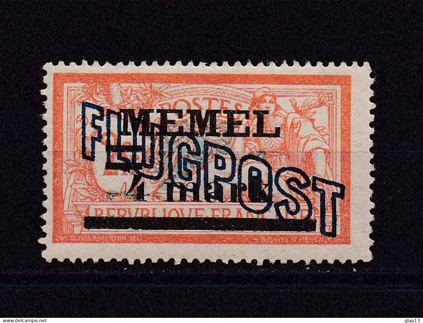 MEMEL 1921 PA N°7 NEUF AVEC CHARNIERE - Neufs