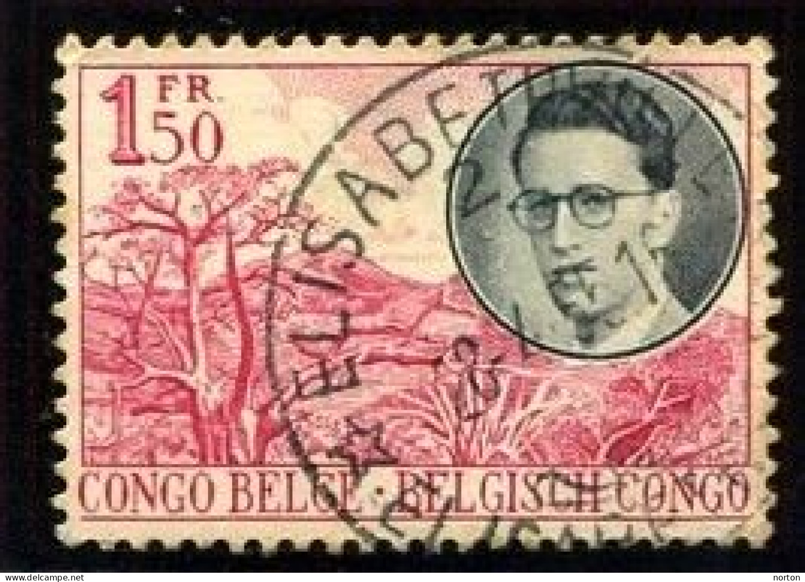 Congo Elisabethville 2 Oblit. Keach 12C1 Sur C.O.B. 333 Le 28/04/1955 - Used Stamps