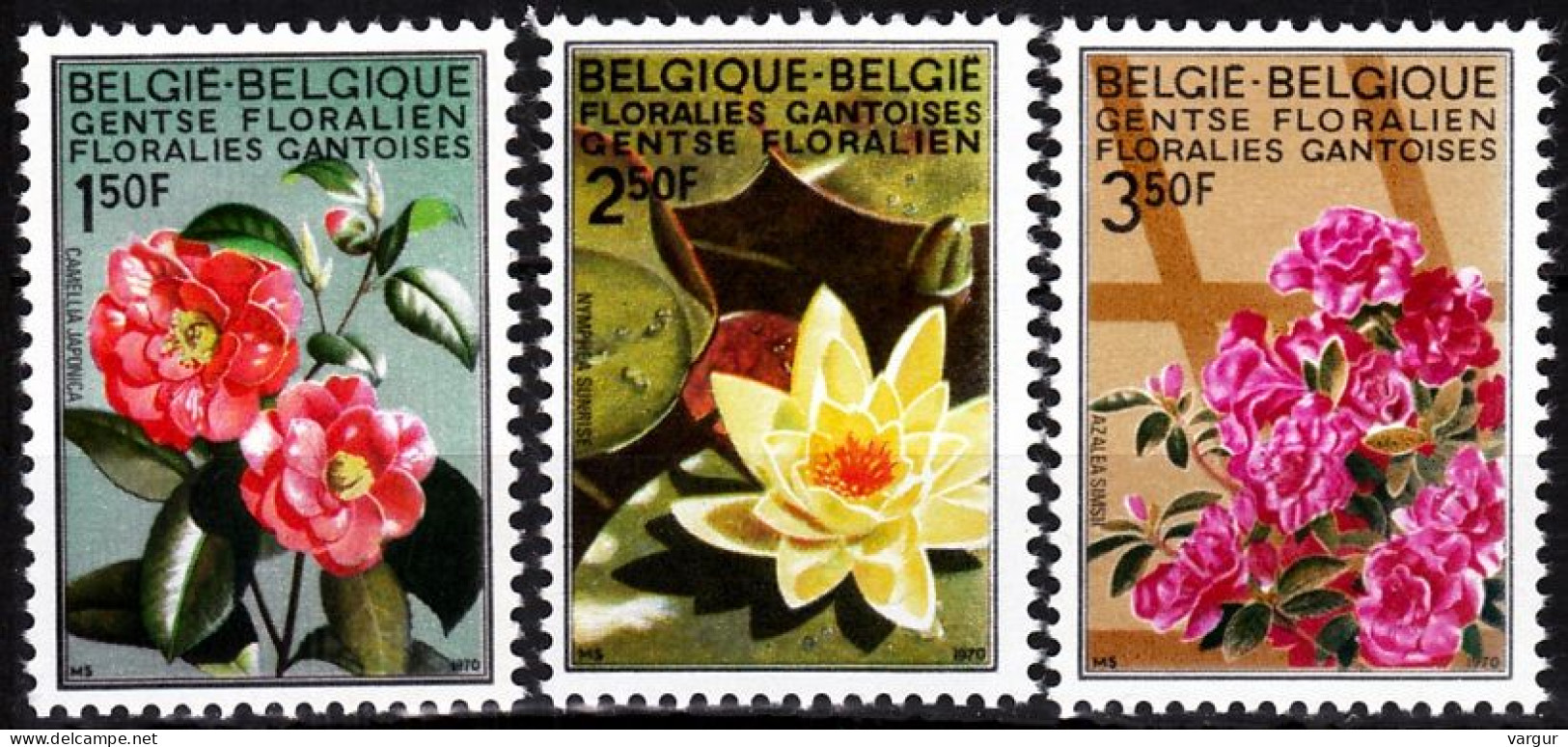 BELGIUM 1970 FLORA. Ghent Flower Show. Set, MNH - Sonstige & Ohne Zuordnung