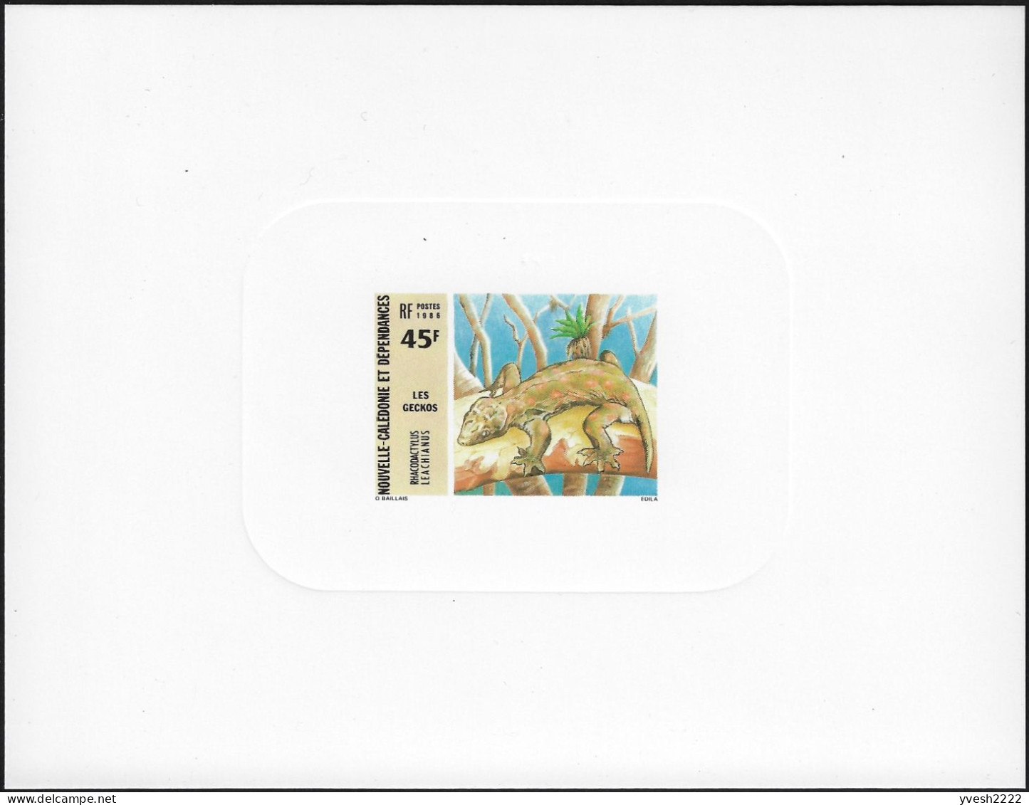 Nouvelle-Calédonie 1986 Y&T 516 Et 517, Feuillets De Luxe. Faune, Les Geckos - Autres & Non Classés