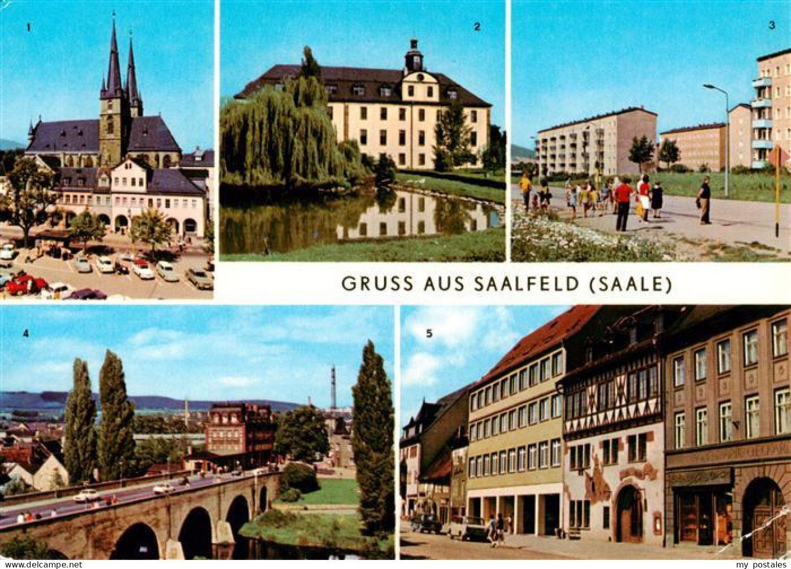 73938572 Saalfeld_Saale Markt Schloss Im Kulturpark OT Gerndorf Bruecke Des Frie - Saalfeld