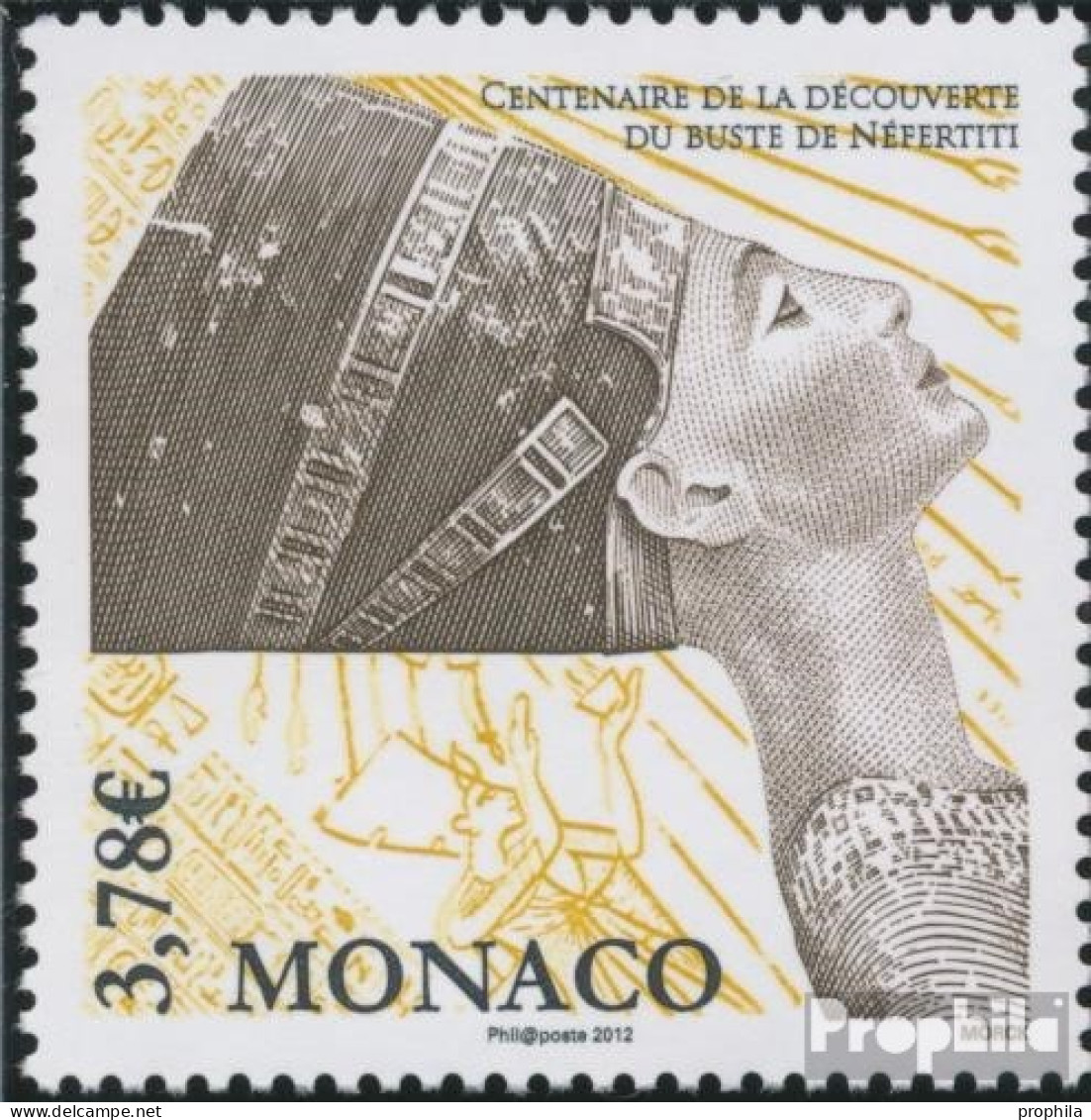 Monaco 3104 (kompl.Ausg.) Postfrisch 2012 Nofretete Büste - Unused Stamps