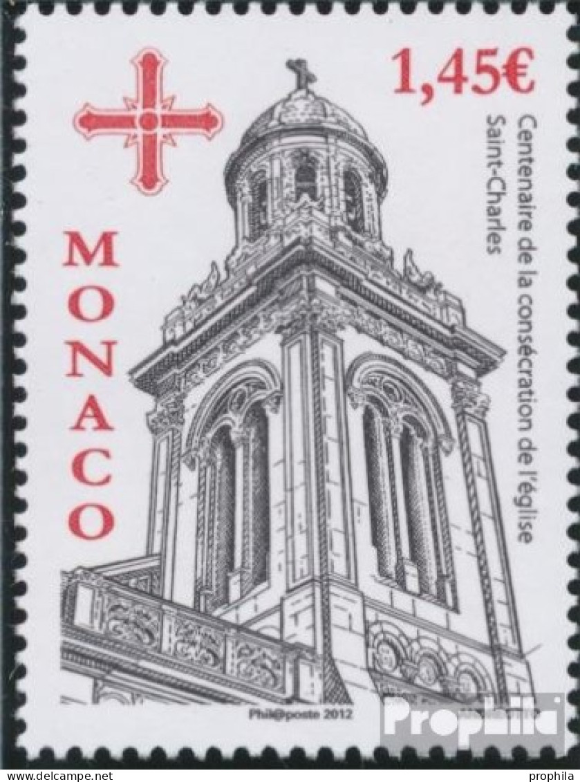 Monaco 3102 (kompl.Ausg.) Postfrisch 2012 Weihe Der Kirche St. Charles - Ongebruikt