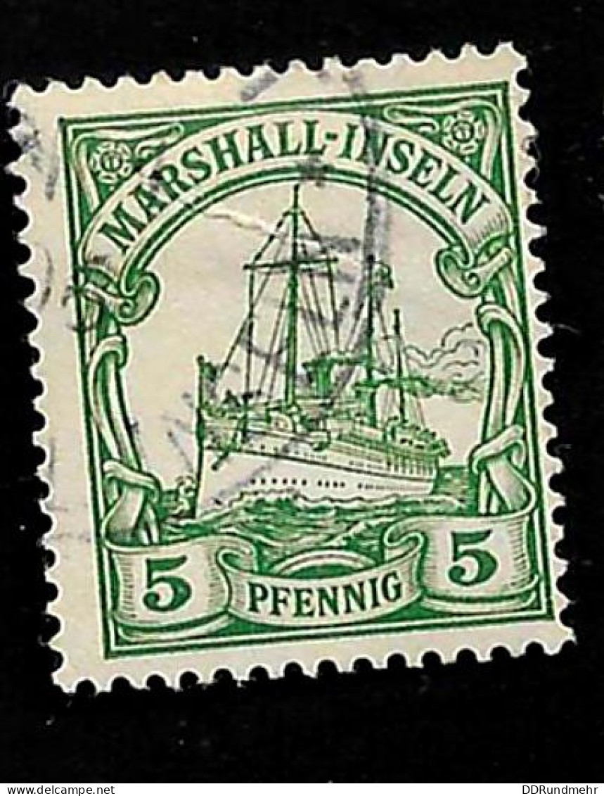 1901 Michel DR-MARS 14 Stamp Number MH 14 Yvert Et Tellier MH 14 Used - Islas Marshall