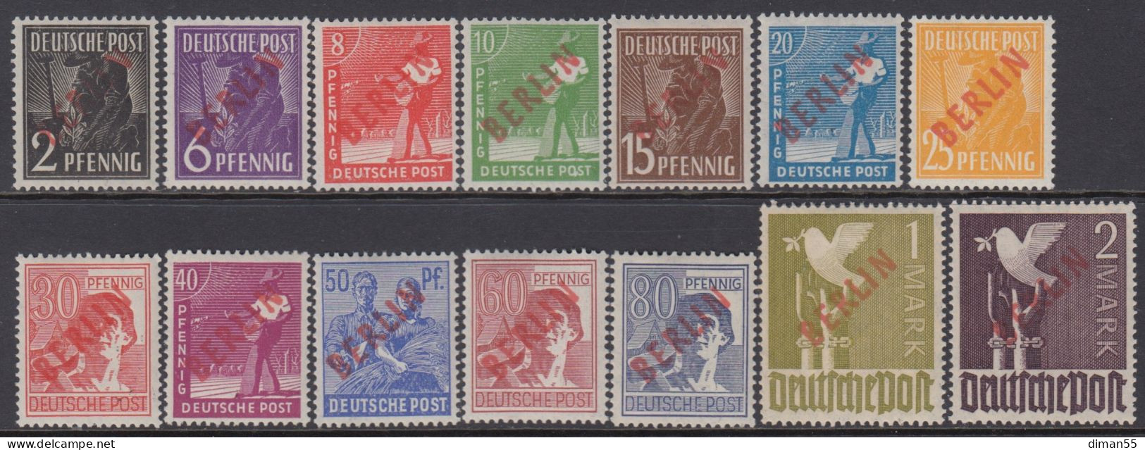 BERLIN - Mi 19-34 - Mi 1400 Euro - GEPRÜFT SCHLEGEL - LUXUS POSTFRISCH - MNH** - Ungebraucht