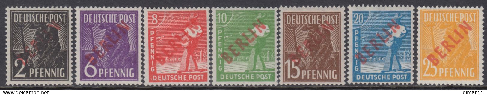 BERLIN - Mi 19-34 - Mi 1400 Euro - GEPRÜFT SCHLEGEL - LUXUS POSTFRISCH - MNH** - Unused Stamps