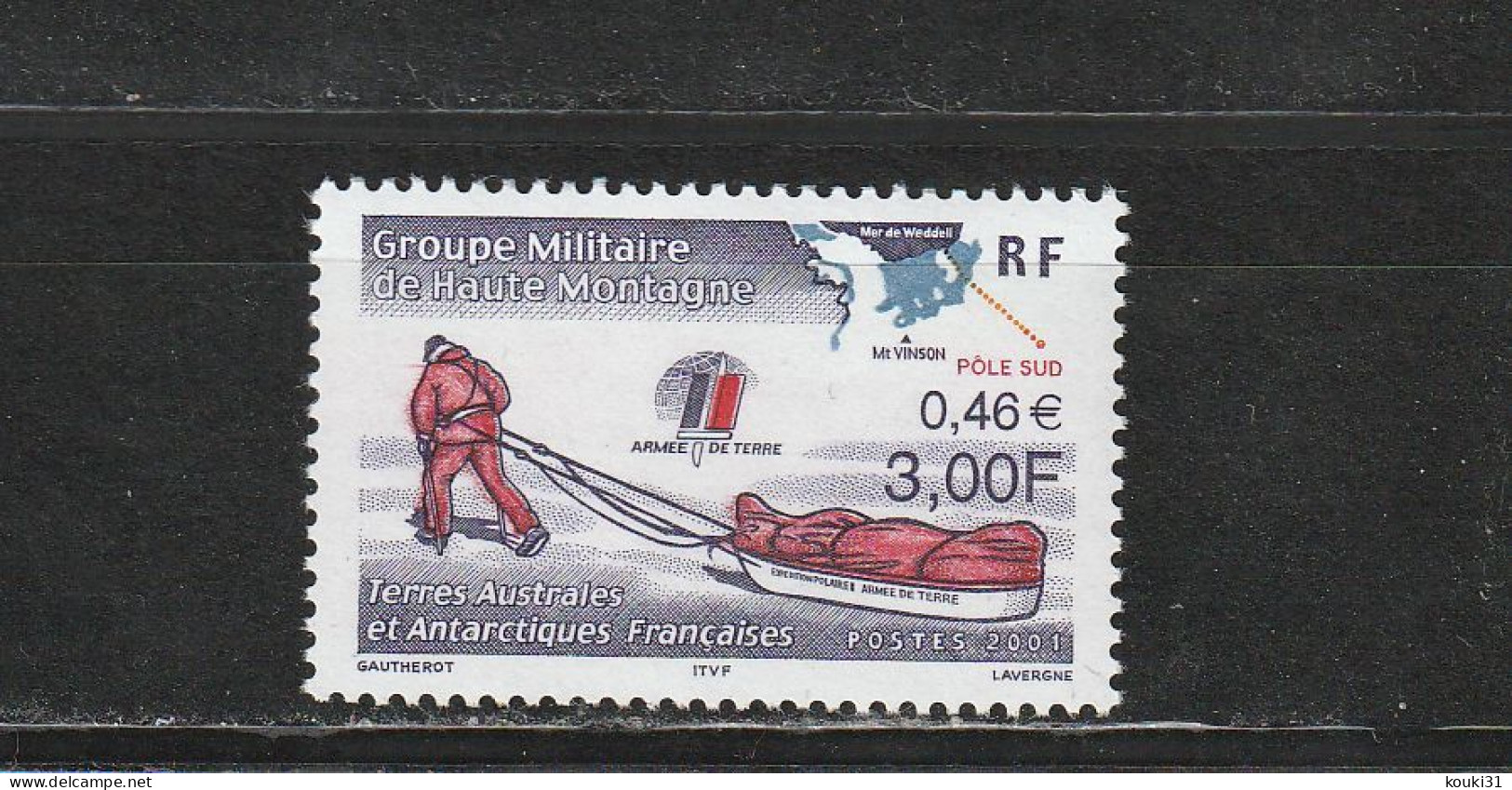 TAAF YT 294 ** : Groupe Militaire De Haute Montagne - 2001 - Nuovi