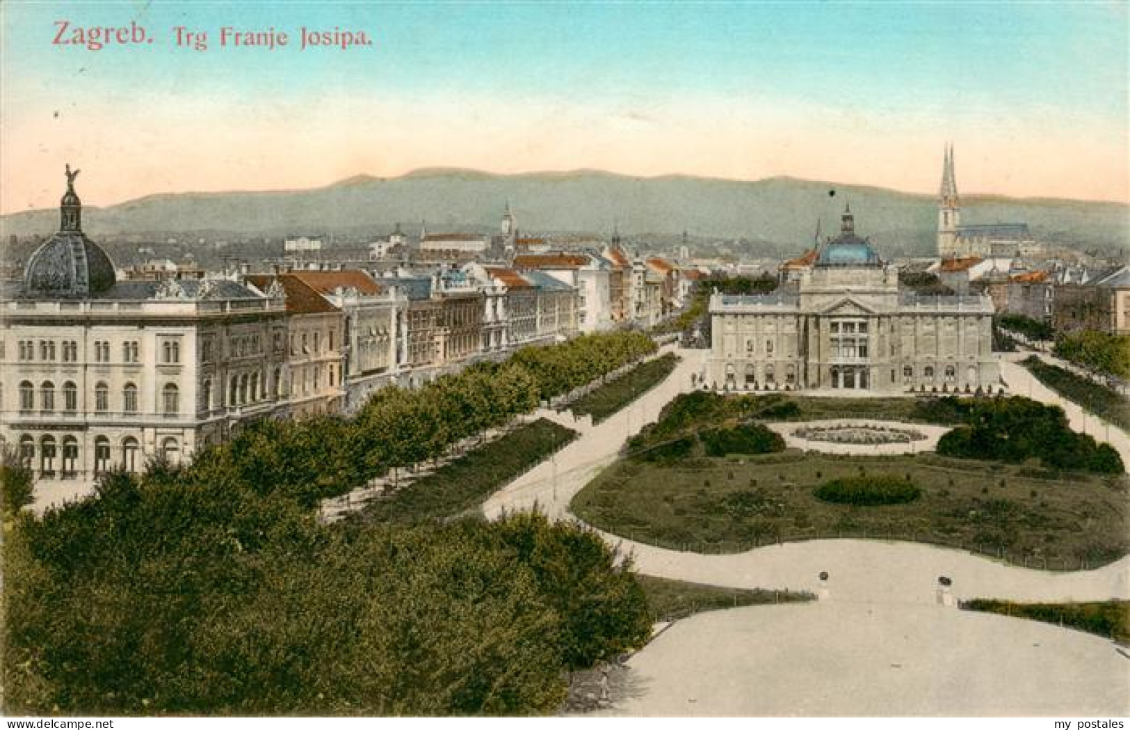 73938346 Zagreb_Agram_Croatia Trg Franje Josipa - Croacia