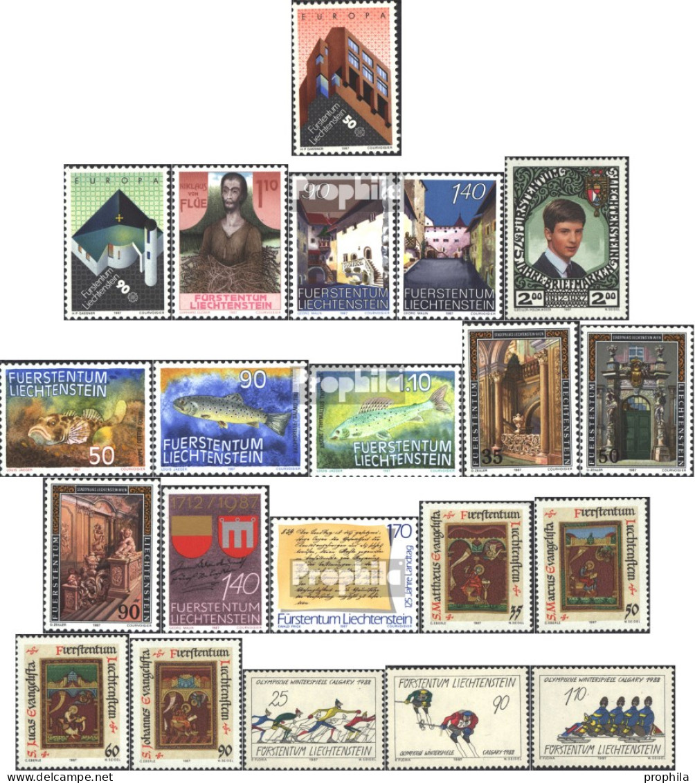 Liechtenstein Postfrisch Europamarken 1987 Europa, Olympia, Fische U.a. - Ungebraucht