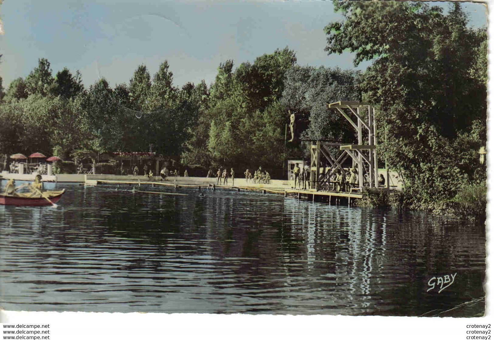 28 CHÂTEAUDUN N°34 Plage Camping Pêche En 1956 Plan D'eau Plongeoir - Chateaudun