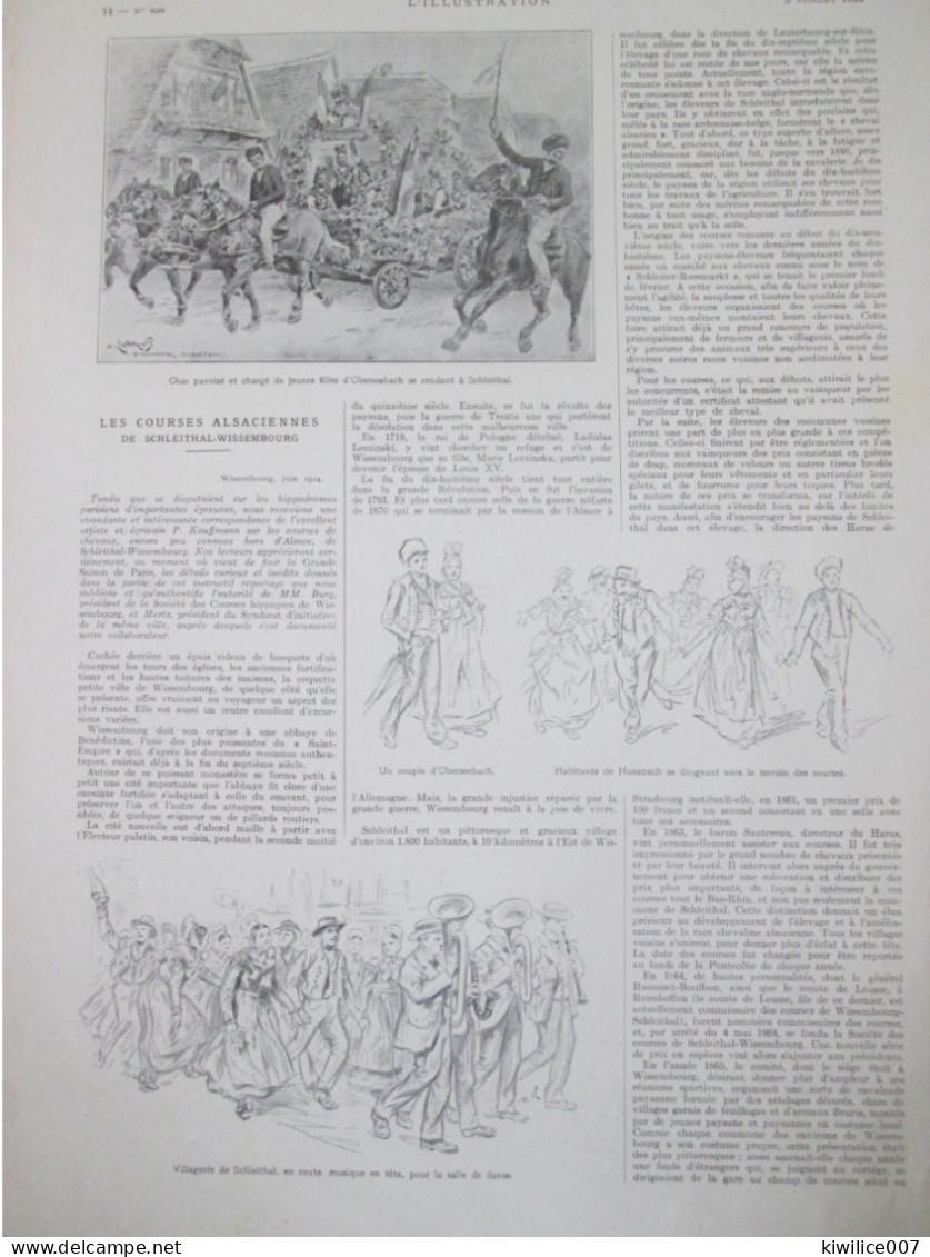 1924 Les Courses Alsaciennes De  SCHLEITHAL WISSEMBOURG - Sin Clasificación