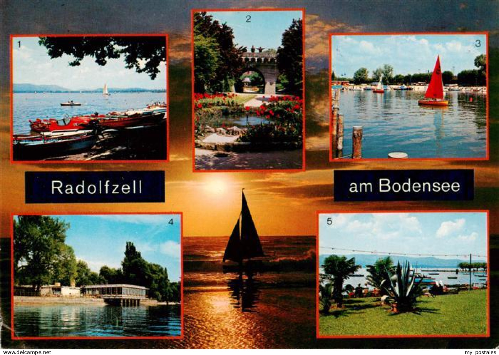 73938278 Radolfzell_Bodensee Gondelhafen Stadtgarten Yachthafen Cafe Mettnau Str - Radolfzell