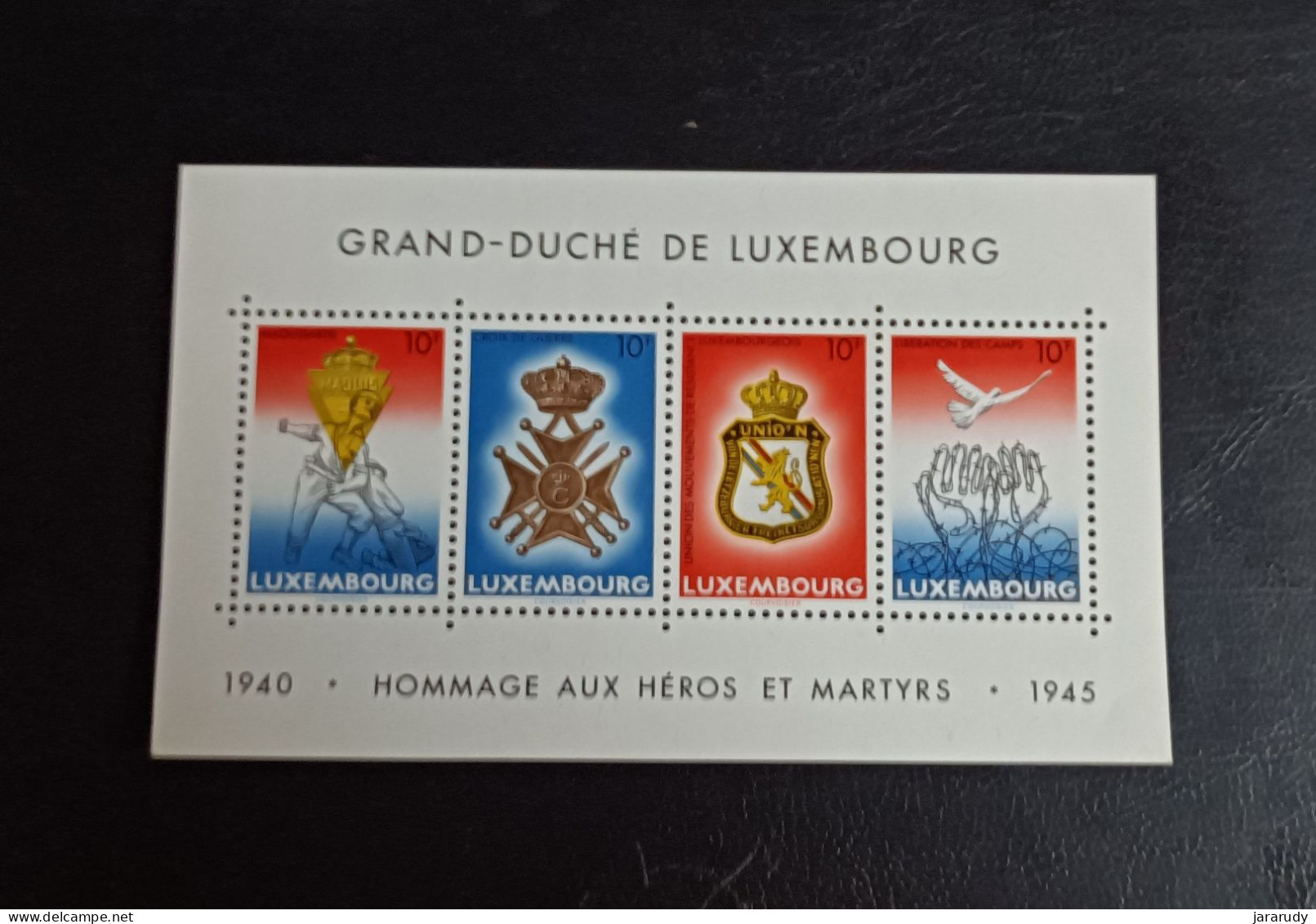 LUXEMBURGO HOMENAJE 1985 Yv BF 14 MNH - Blocs & Feuillets