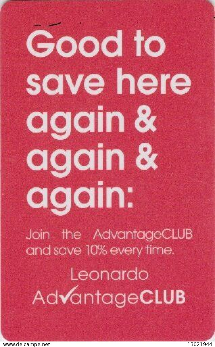 OLANDA KEY HOTEL Leonardo Advantage Club - Good To Save Here Again - 17 Floor - Amsterdam - Cartas De Hotels