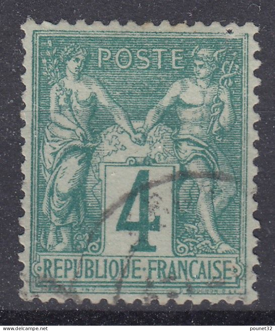 TIMBRE FRANCE TYPE SAGE 4c N° 63 OBLITERATION LEGERE - TB CENTRAGE - COTE 150 € - 1876-1878 Sage (Type I)