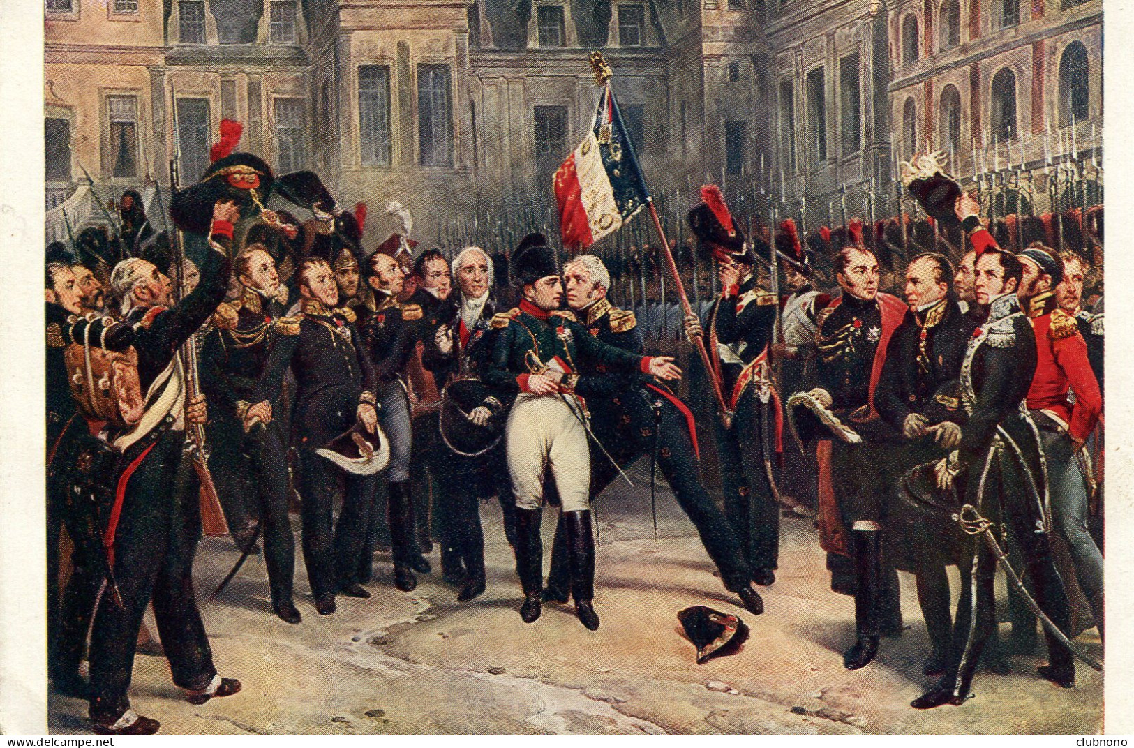 CPA - NAPOLEON - LES ADIEUX DE FONTAINEBLEAU (COULEUR) - Geschichte