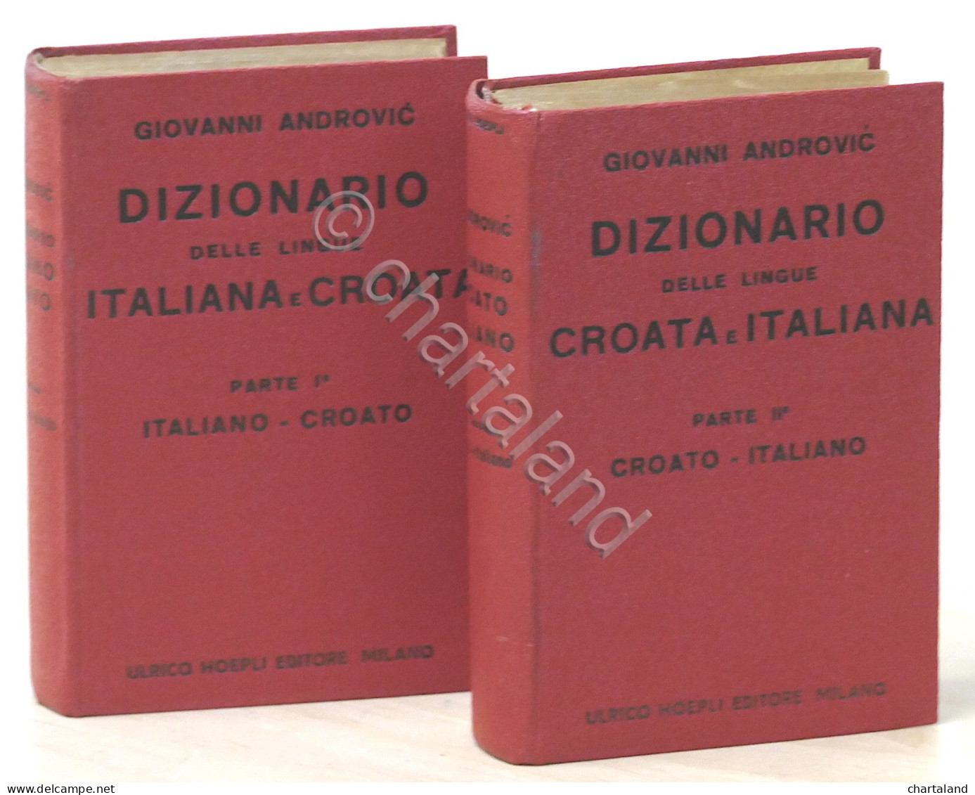 Manuali Hoepli - G. Androvic - Dizionario Lingue Italiana E Croata - 1^ Ed. 1943 - Otros & Sin Clasificación