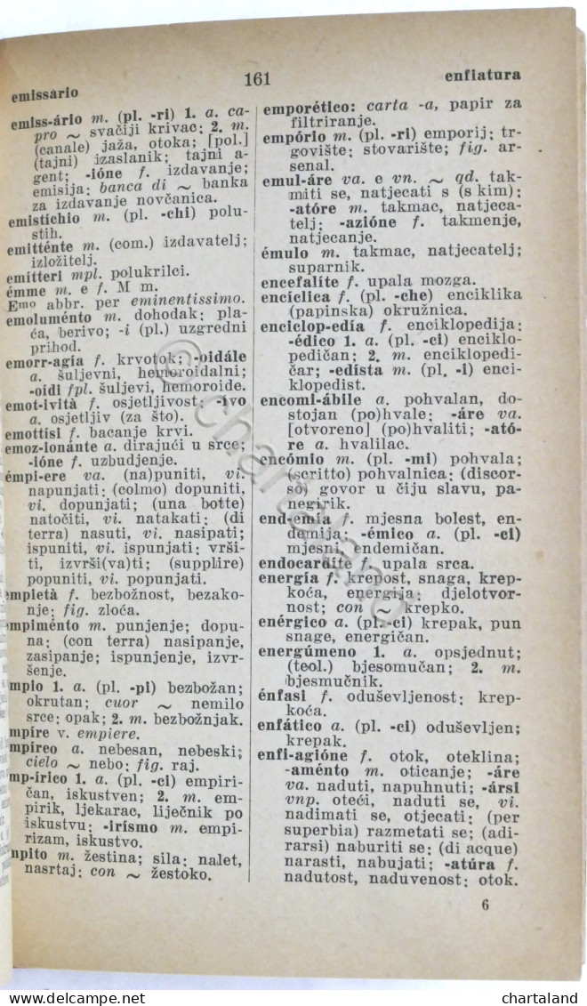 Manuali Hoepli - G. Androvic - Dizionario Lingue Italiana E Croata - 1^ Ed. 1943 - Autres & Non Classés