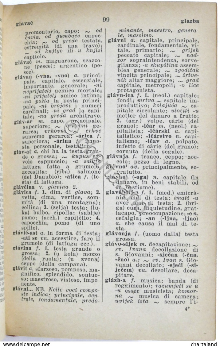 Manuali Hoepli - G. Androvic - Dizionario Lingue Italiana E Croata - 1^ Ed. 1943 - Altri & Non Classificati