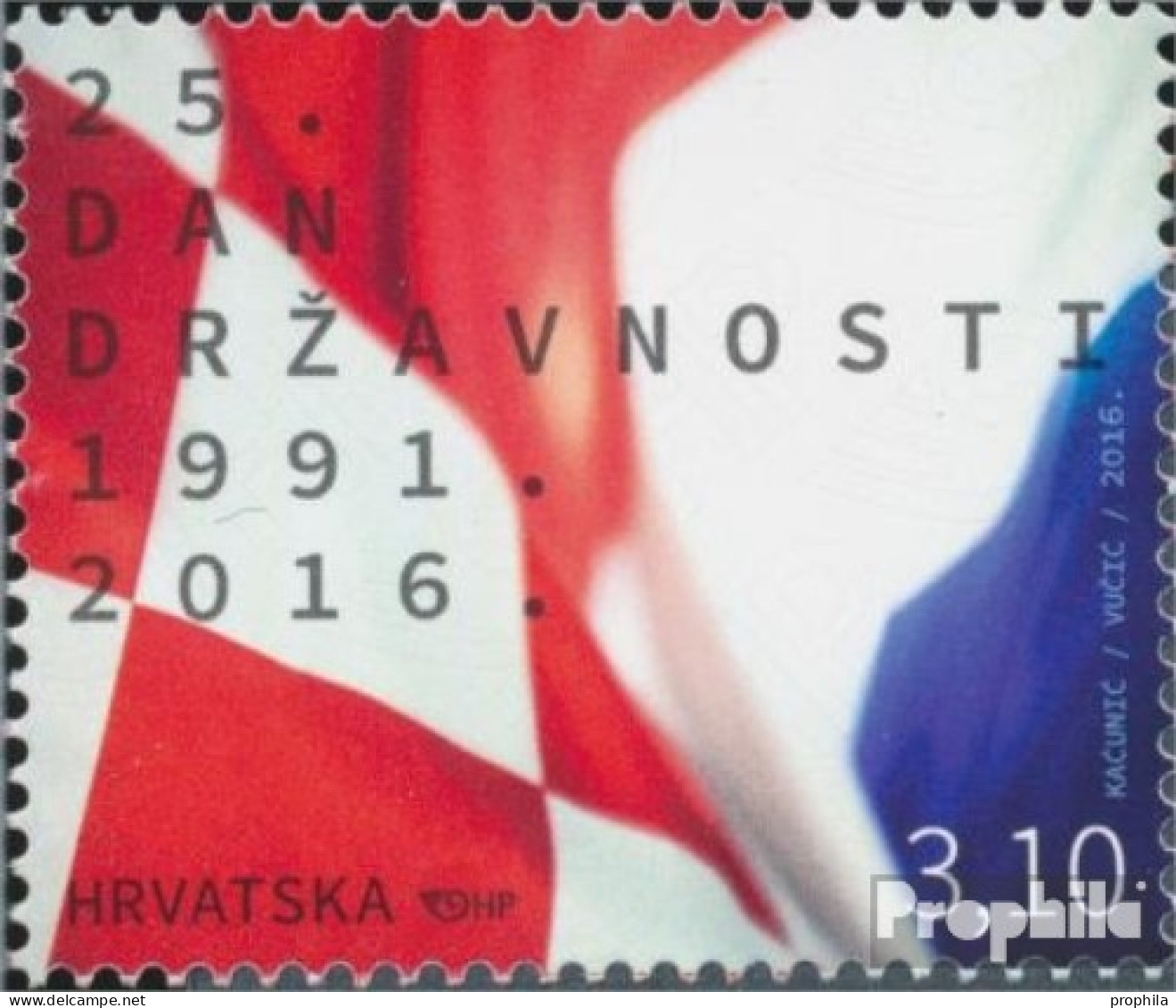 Kroatien 1233 (kompl.Ausg.) Postfrisch 2016 Staatsfeiertag - Croacia