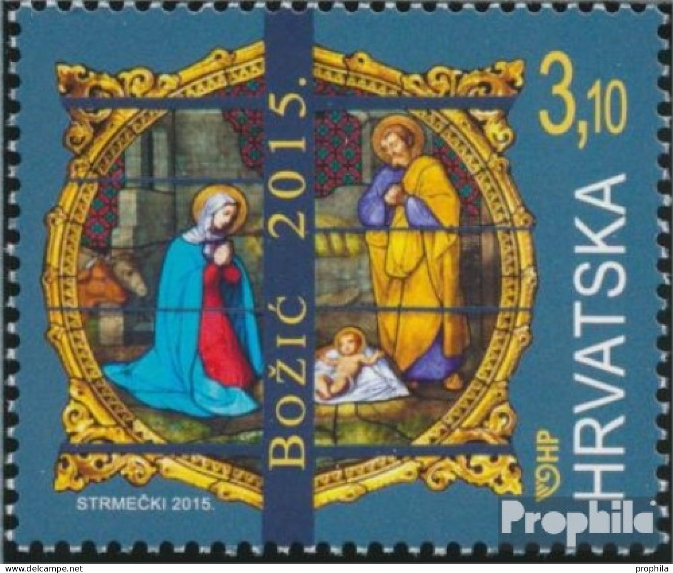 Kroatien 1205 (kompl.Ausg.) Postfrisch 2015 Weihnachten - Kroatien