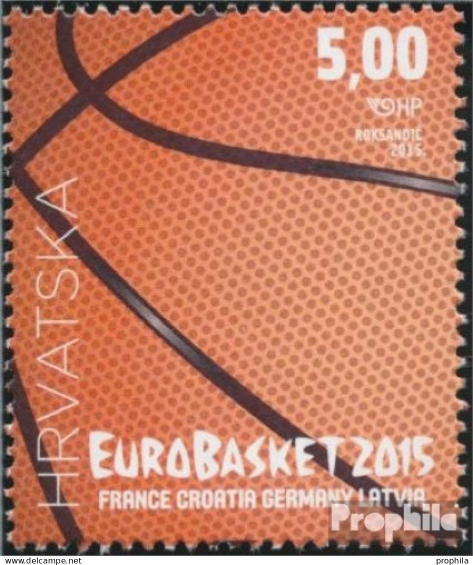 Kroatien 1203 (kompl.Ausg.) Postfrisch 2015 Basketball EM - Croacia