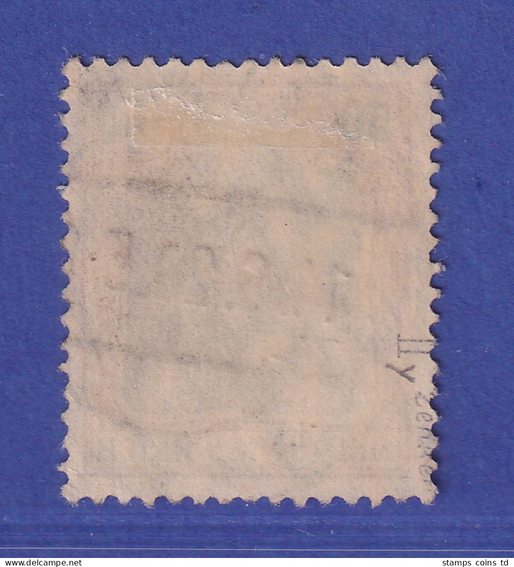 Dt. Reich Germania Kriegsdruck 50 Pf Mi.-Nr. 91 II Y  Gestempelt Gepr. Zenker - Used Stamps